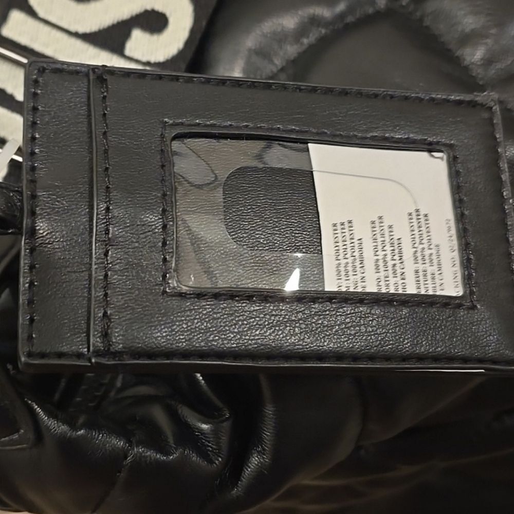 Steve Madden BGlaze Quilted Weekender- Black - Picture 8 of 9